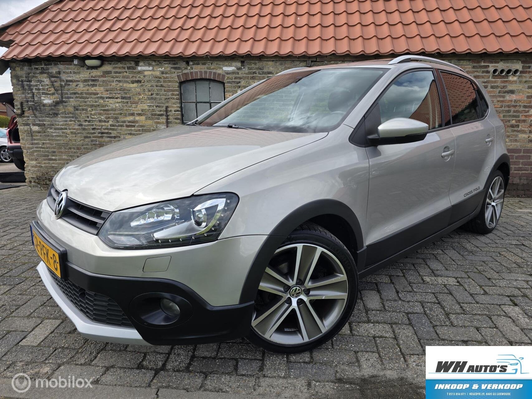 Volkswagen Polo 1.2 TSI Cross Navi|Leer| Pano | Led | Xenon, Euro 5, Beige, 1076 kg, Automatische klimaatregeling