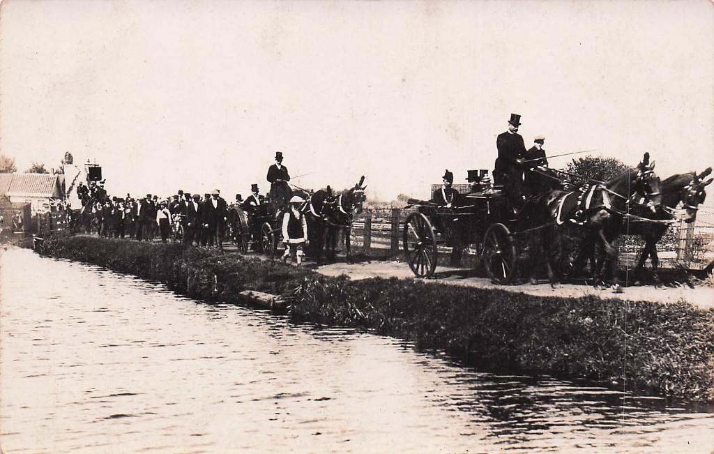 Overschie (Rotterdam) FOTOKAART - Feestelijke optocht 1929, Ophalen of Verzenden, 1920 tot 1940, Ongelopen, Zuid-Holland