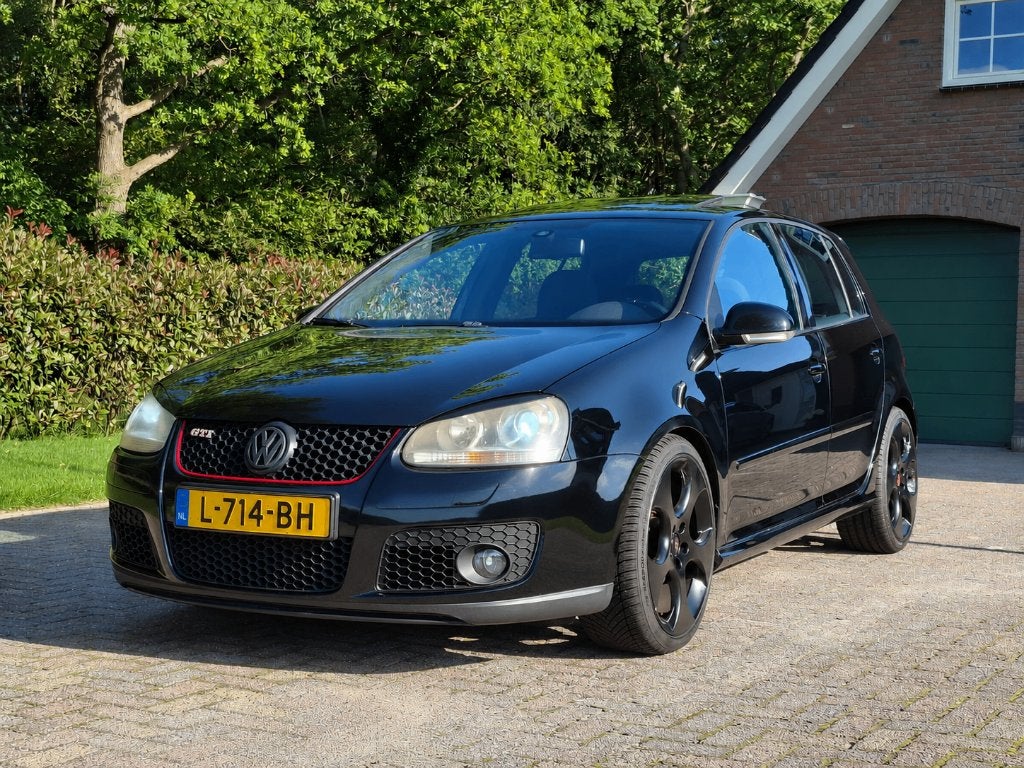Volkswagen Golf 5 GTI DSG | 5-deurs | Panoramadak | 217k km, Auto's, Stof, 4 cilinders, 1984 cc, Zwart