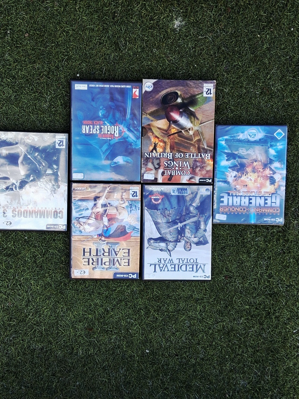PC CD-ROM Games Commandos, Rogue Spear, Total War, Empire E, Spelcomputers en Games, Games | Pc, Online, Gebruikt, 1 speler, Ophalen of Verzenden