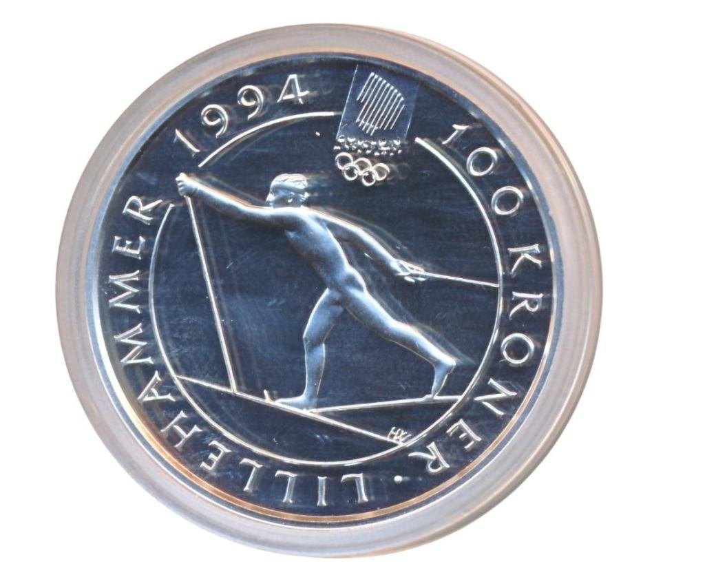 Noorwegen 100 kroner 1991 Olympische Spelen Lillehamer