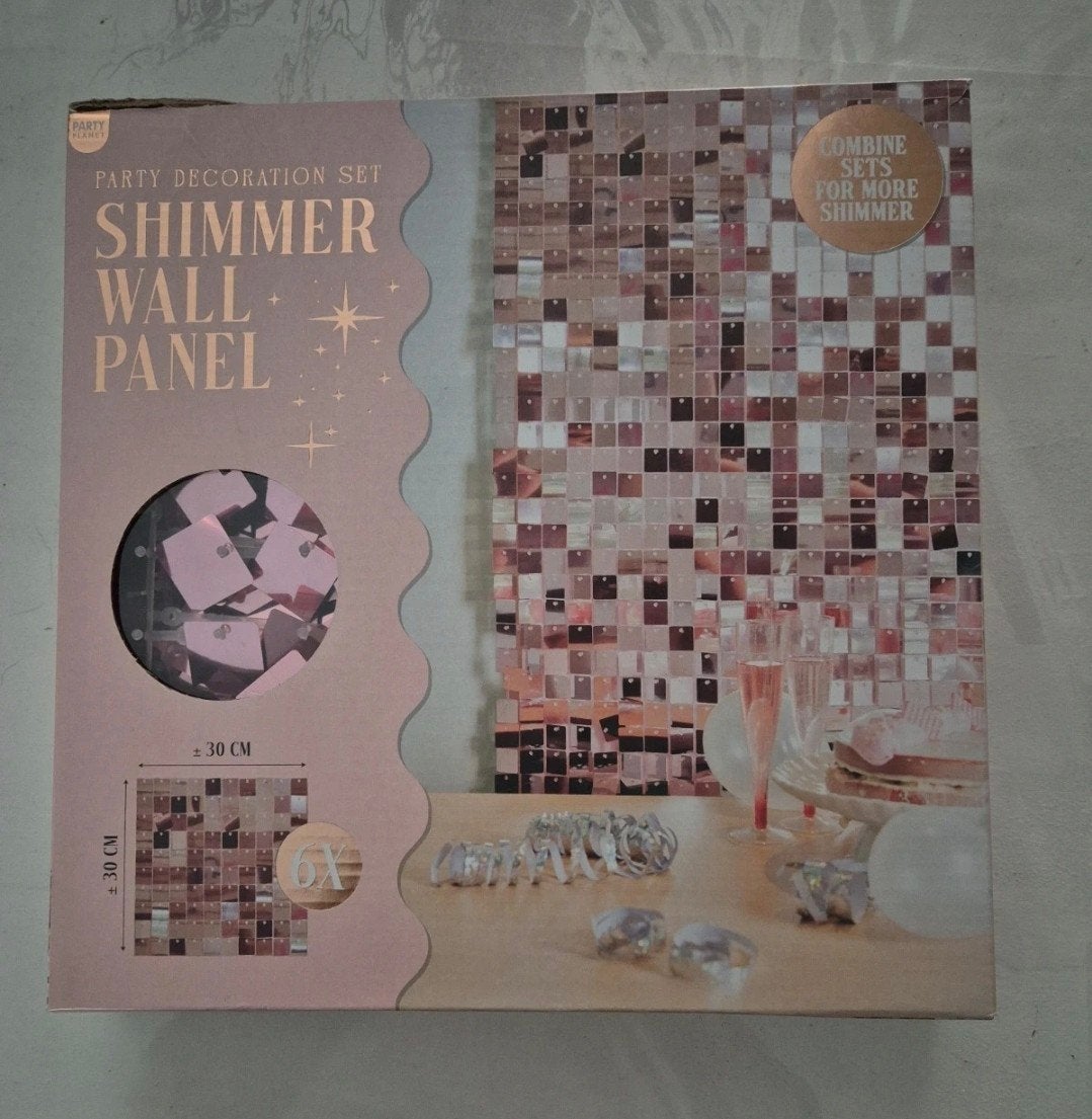 Versiering Sarah thema feestje/panter/zwart /roze/roségoud, Ophalen of Verzenden, Nieuw, Versiering, Verjaardag