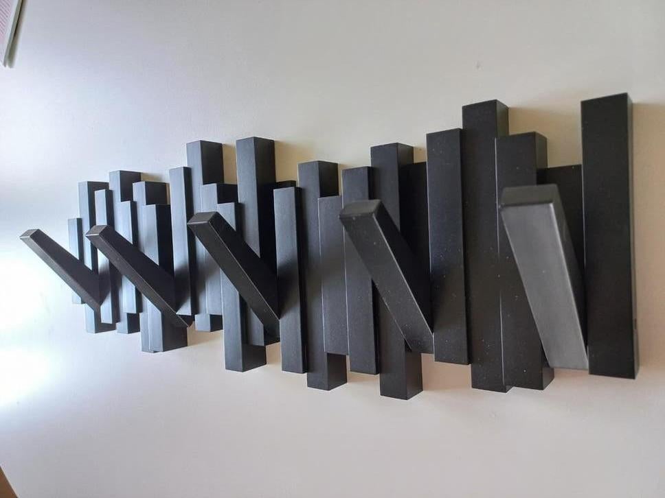 Piano kapstok David Quan - Zwart kunststof -, Huis en Inrichting, Kunststof, Zo goed als nieuw, Minder dan 25 cm, Minder dan 100 cm