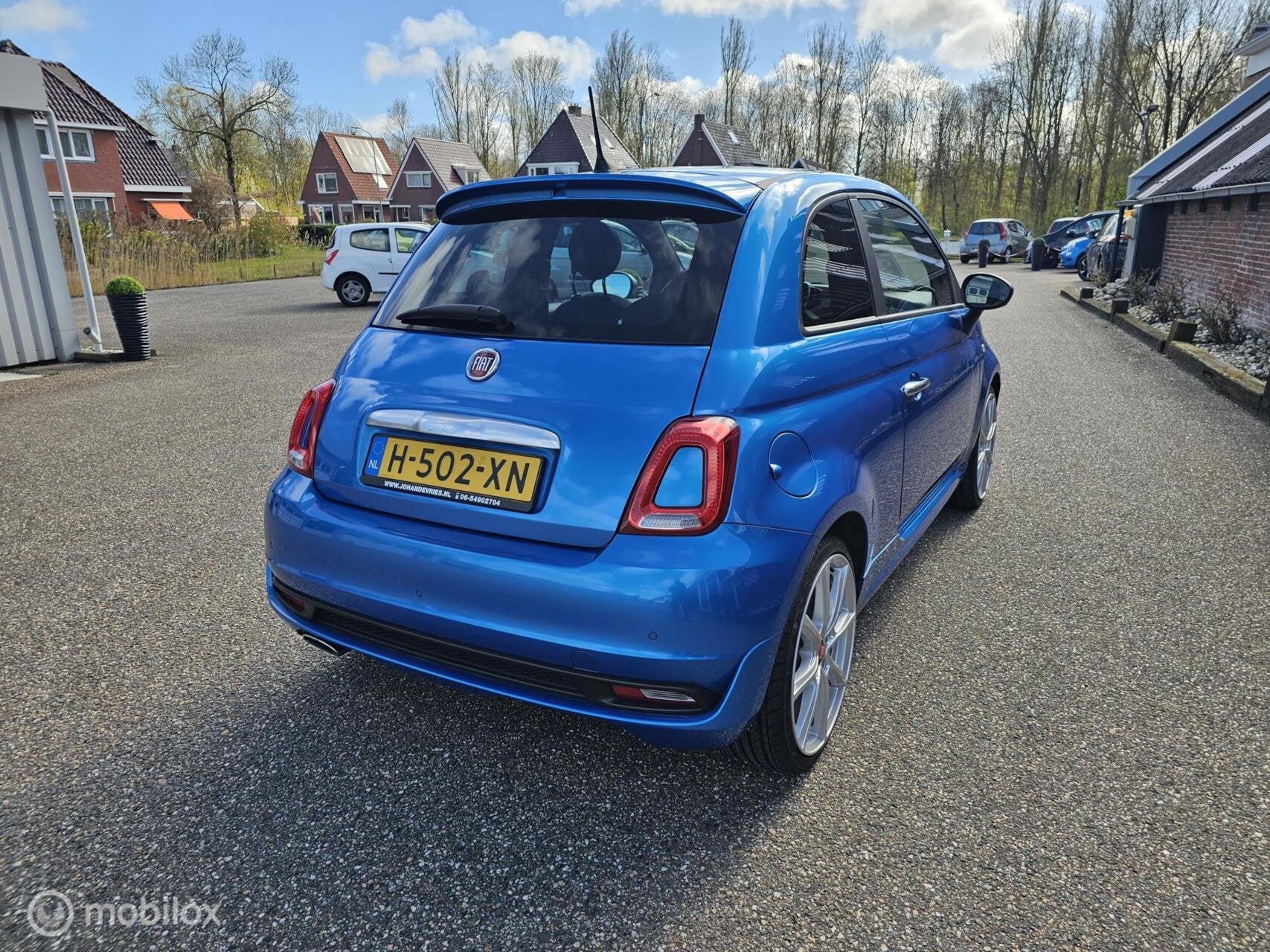 Fiat 500 1.0 Hybrid Rockstar I Carplay I Clim-Control I Navi, Auto's, Voorwielaandrijving, Bedrijf, Handgeschakeld, 19 km/l