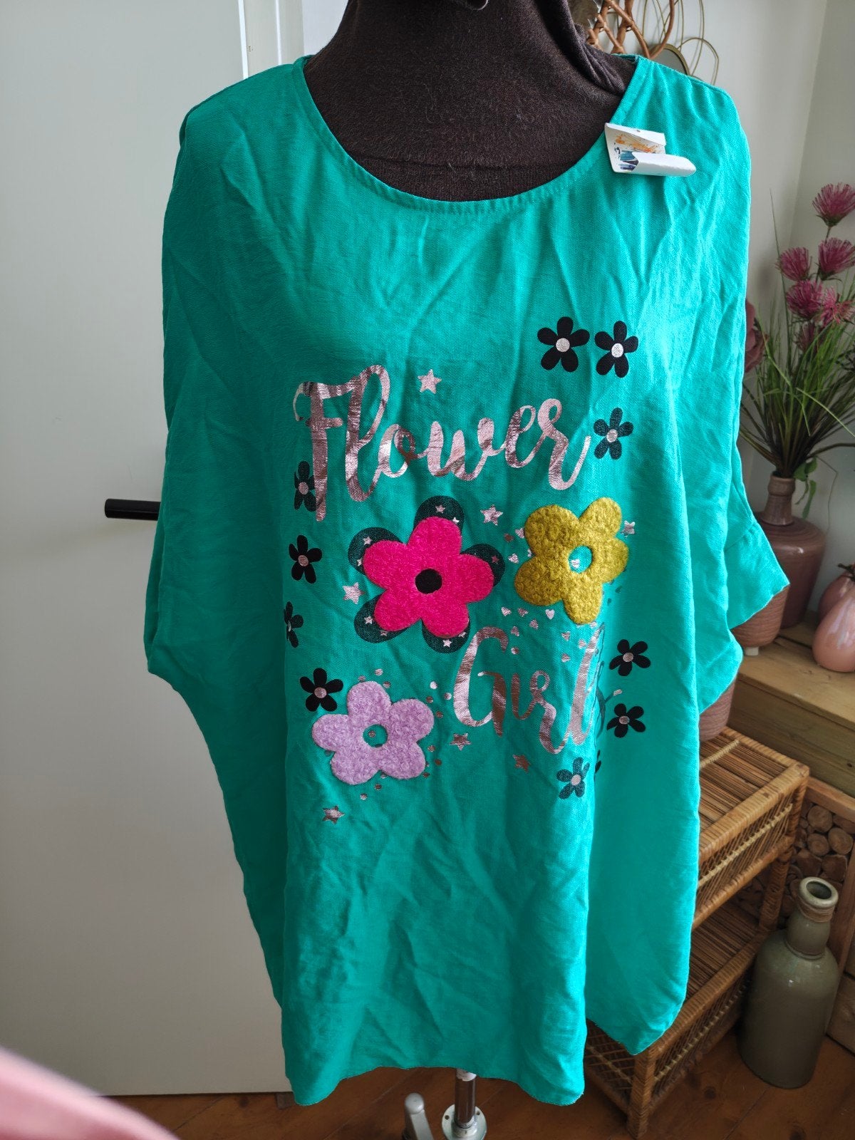 tuniek m l xl xxl, Kleding | Dames, Blouses en Tunieken, Ophalen of Verzenden, Zo goed als nieuw, Maat 46/48 (XL) of groter, Groen