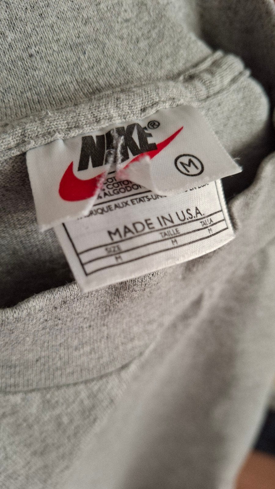 Vintage Nike Mock Neck Longsleeve Grijs Maat M, Kleding | Heren, T-shirts, Maat 48/50 (M), Nike, Ophalen of Verzenden, Grijs