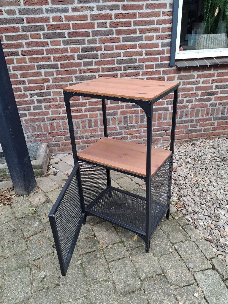 FJÄLLBO Stellingkast, zwart, Ophalen, Zo goed als nieuw