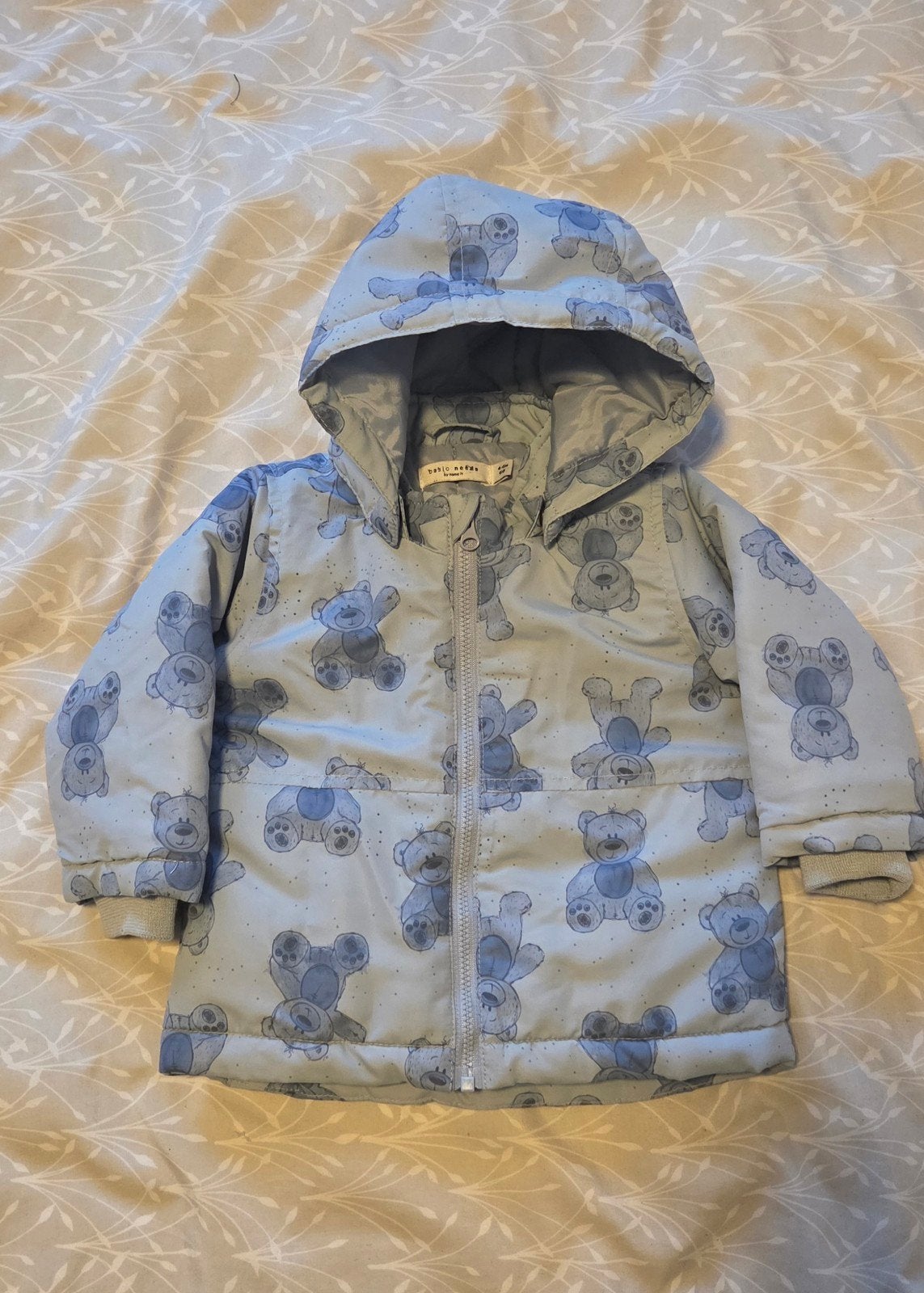 Name It babyjasje met berenprint lichtblauw maat 68, Kinderen en Baby's, Ophalen of Verzenden, Zo goed als nieuw, Name It, Jongen