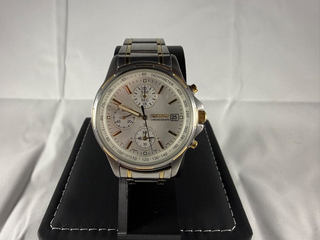 Seiko Chronograph Two-Tone, Staal, Polshorloge, Info@seiko.nl, Ophalen of Verzenden