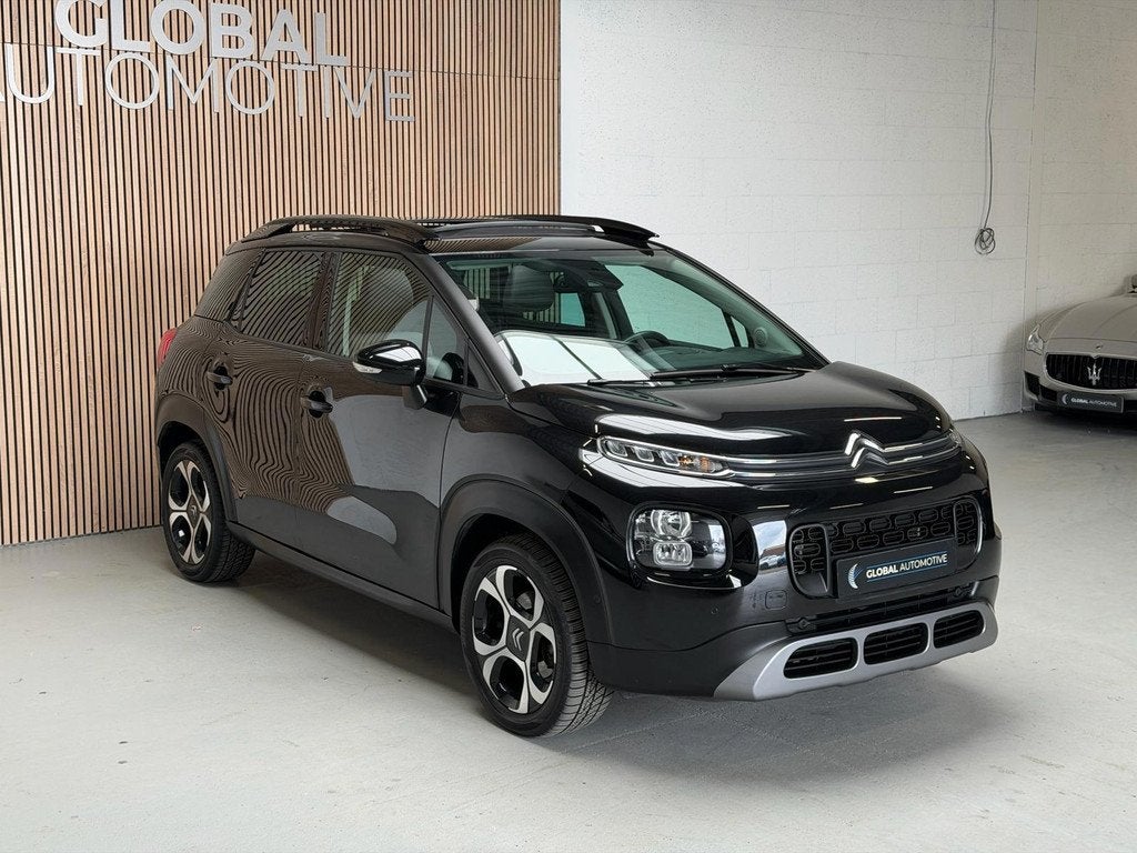 Citroen C3 Aircross 1.2 PureTech S&S Shine - PANORAMADAK - N, Gebruikt, Zwart, 1199 cc, Leder en Stof