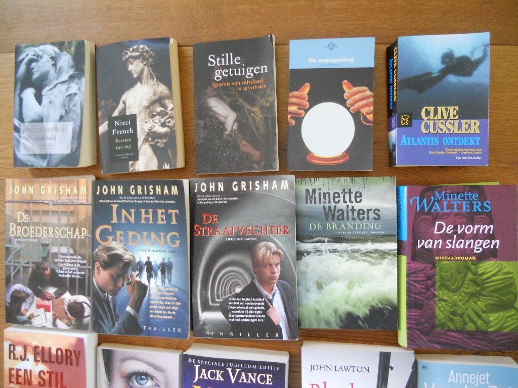 doos boeken thrillers, Ophalen, Gelezen, John Grisham