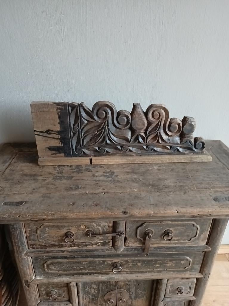 Oud houten ornament ( Hoffz), Huis en Inrichting, Ophalen of Verzenden