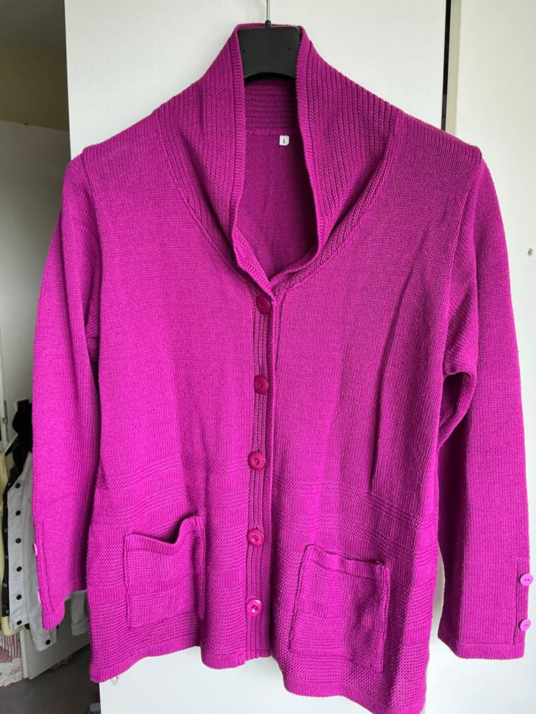 Mooi fuchsia dames vest, maat L, Ophalen of Verzenden, Gedragen, Maat 42/44 (L), Roze