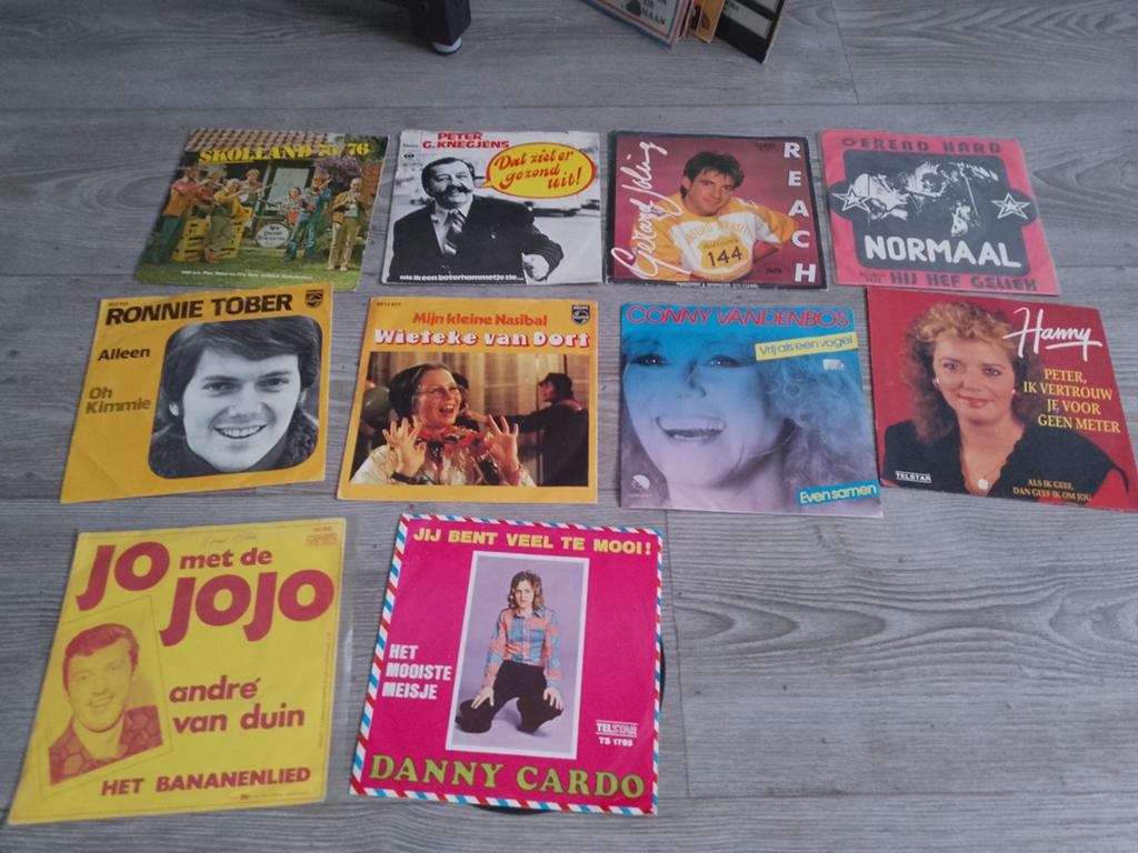 Vinyl singletjes 45 toeren Hollands 22 stuks, Ophalen of Verzenden, Gebruikt, Nederlandstalig