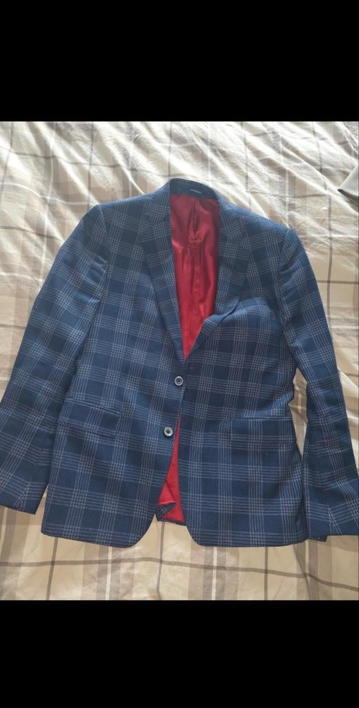 Blazer Van Gils maat 48, Gedragen, Maat 48/50 (M), Blauw, Van Gils