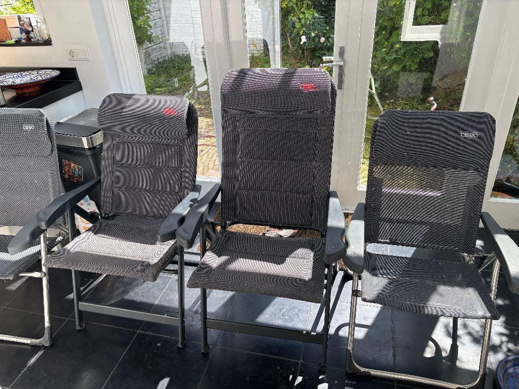 Crespo standenstoel diverse, Caravans en Kamperen, Kampeermeubelen, Gebruikt, Campingstoel, Ophalen