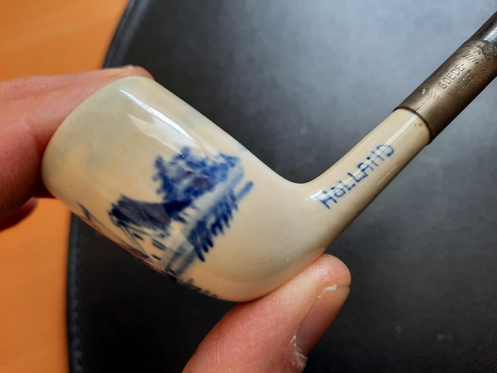Delftsblauw rook pijpje,  Goedewaagen Holland., Verzamelen, Ophalen of Verzenden, Zo goed als nieuw