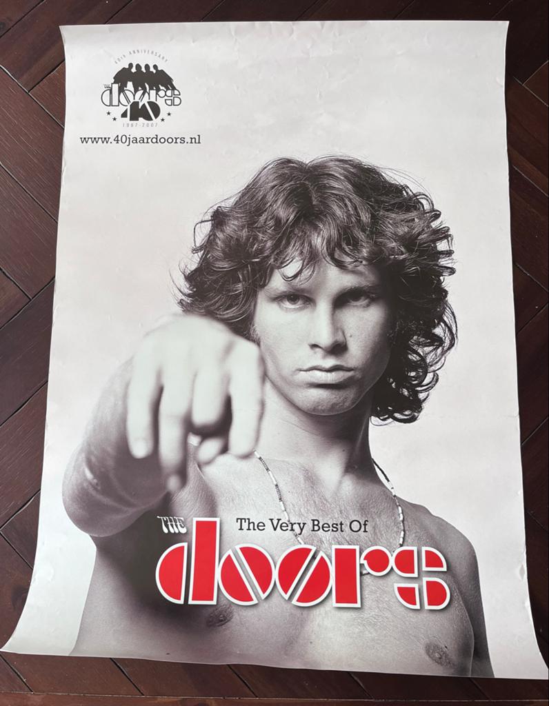 The Doors 'The Very Best Of' Poster - Jim Morrison, Verzamelen, Ophalen of Verzenden, A1 t/m A3, Muziek, Rechthoekig Staand