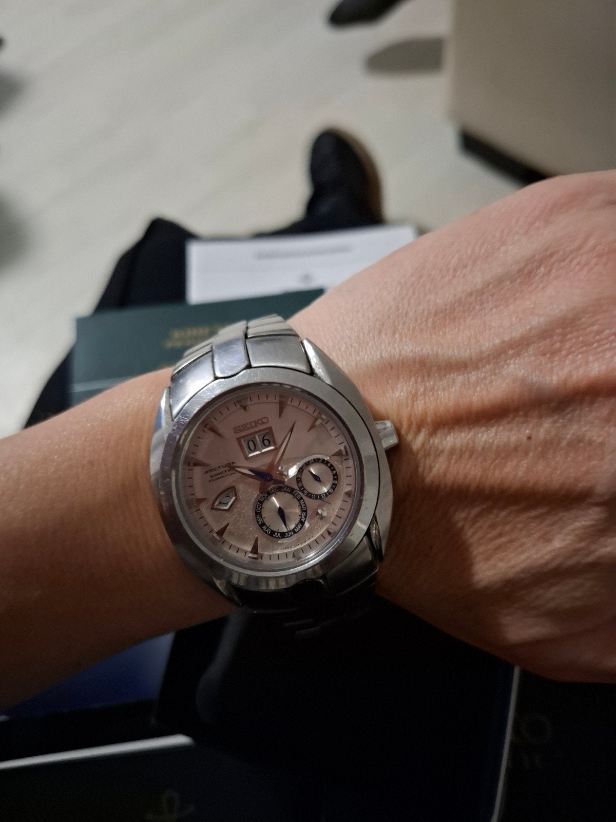 Seiko Arctura Kinetic Perpetual, Gebruikt, Polshorloge, Ophalen of Verzenden, Seiko