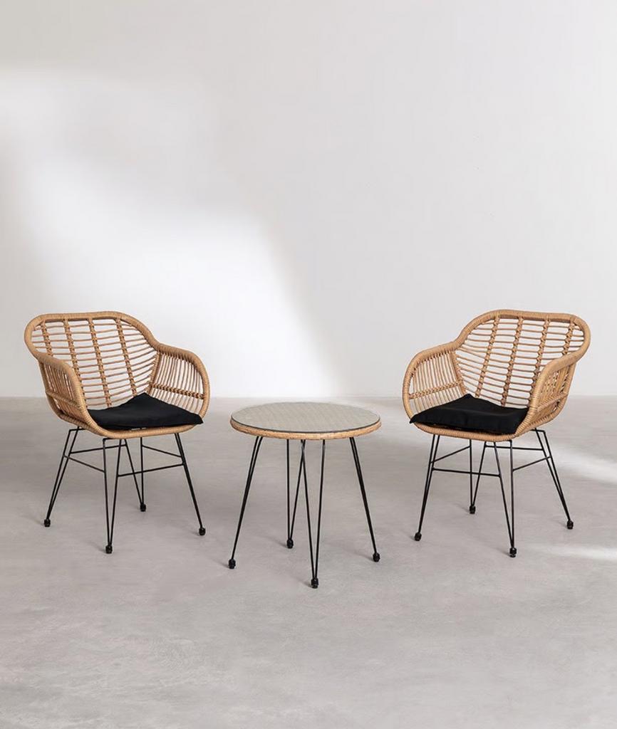 Nieuwe balcon / tuin set (chairs and table), Ophalen, Nieuw, Rotan