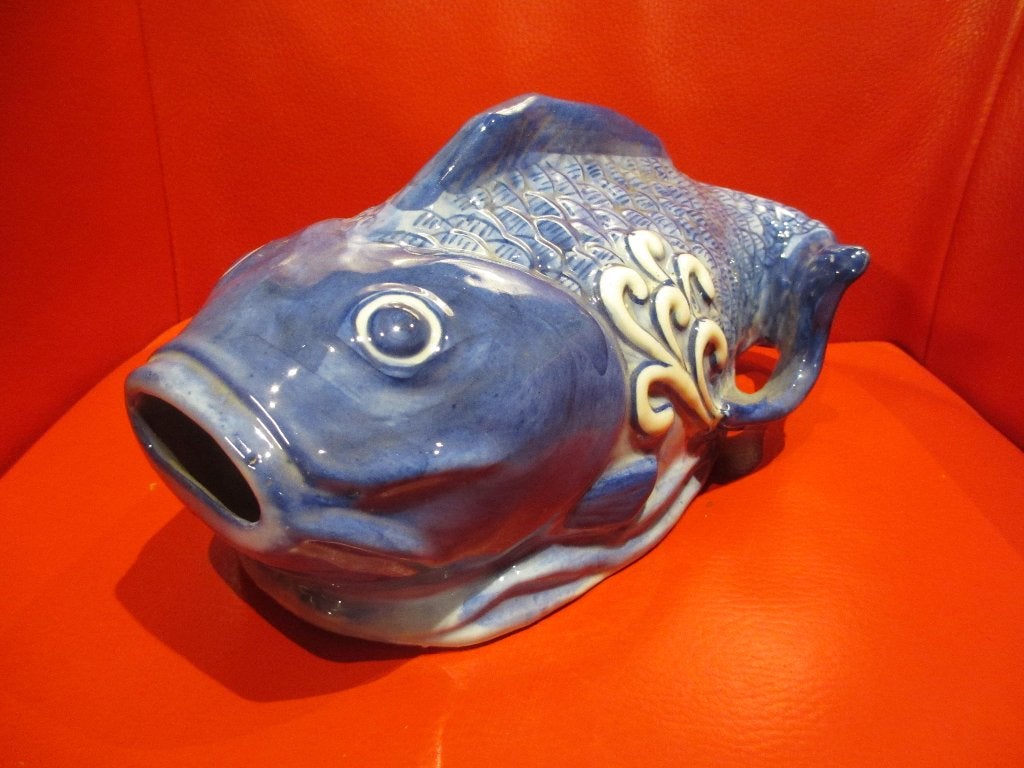Porceleinen Karper chinees mooi als bloempot of decoratie, Antiek en Kunst, Ophalen of Verzenden