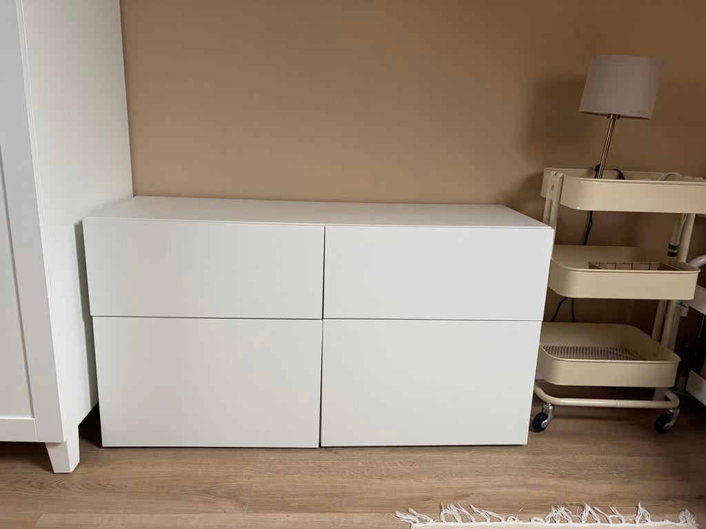 IKEA Besta TV-meubel wit 120x42x64 cm, Ophalen, Zo goed als nieuw, 25 tot 50 cm, 100 tot 150 cm