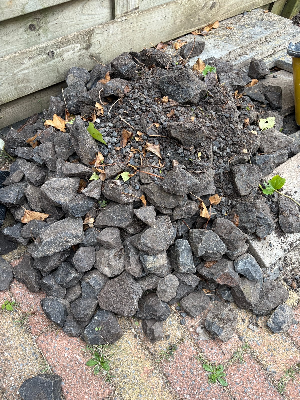 GRATIS! Keien grind split antraciet, Tuin en Terras, Grind, Keien en Split, Ophalen, Zo goed als nieuw
