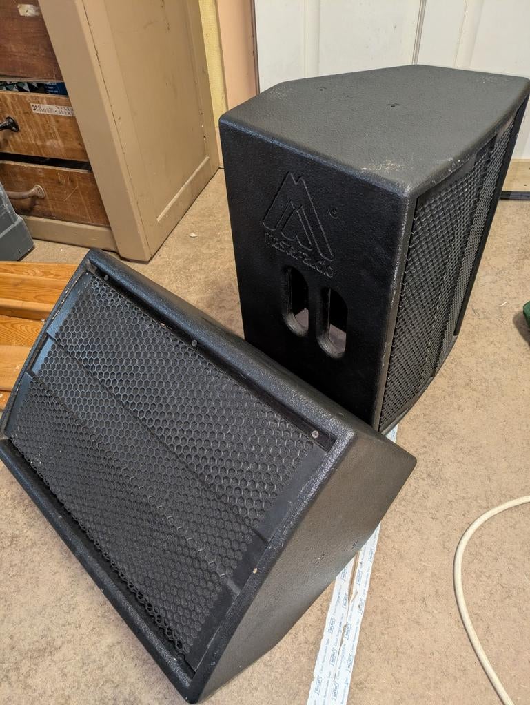 Master audio EL10 set 2st. Monitoren defect, Audio, Tv en Foto, Luidsprekers, Ophalen of Verzenden, 120 watt of meer, Front, Rear of Stereo speakers