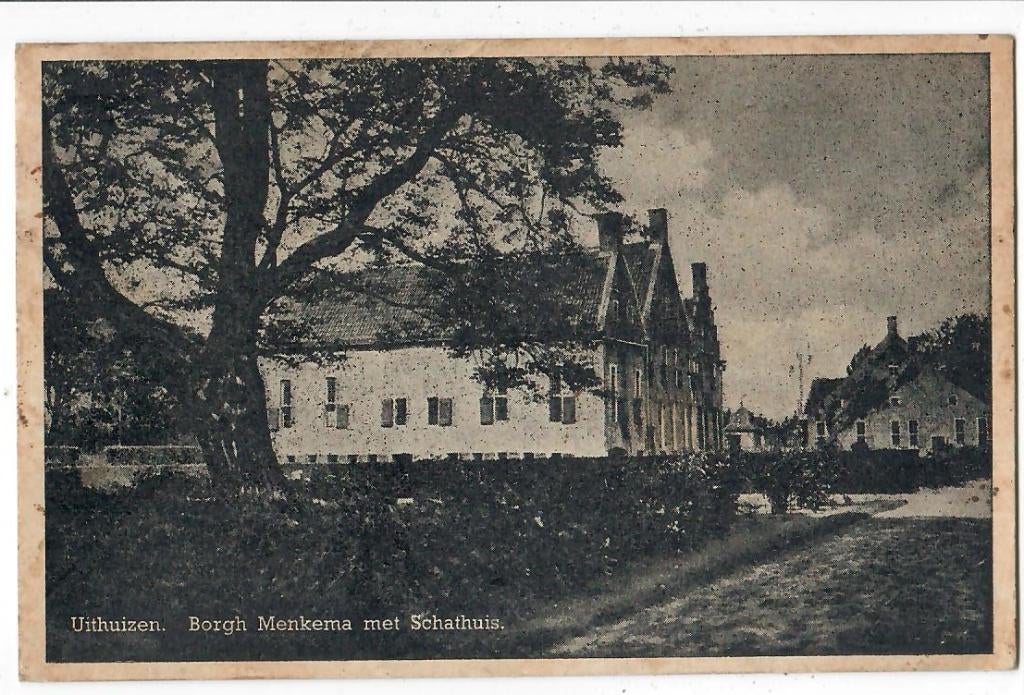 Uithuizen - Borgh Menkemamet Schathuis, Verzenden, 1920 tot 1940, Gelopen, Groningen