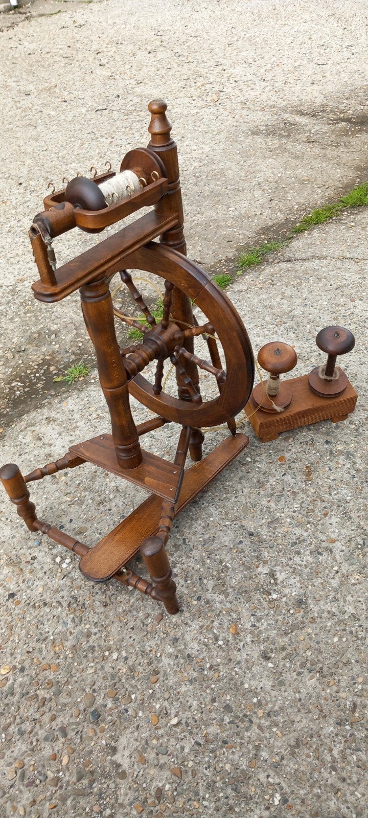 Spinnewiel, Ophalen, Gebruikt, Spinnewiel