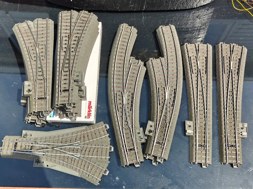 Marklin c-rail & wisselaandrijving & decoder, Wisselstroom, Gebruikt, Rails, Ophalen of Verzenden