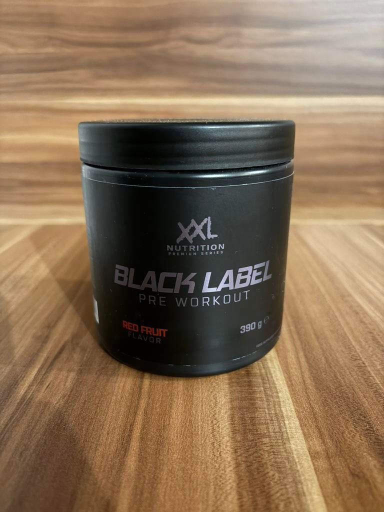 XXL Nutrition Black Label Pre-Workout Red Fruit, Sport en Fitness, Gezondheidsproducten en Wellness, Ophalen of Verzenden, Nieuw