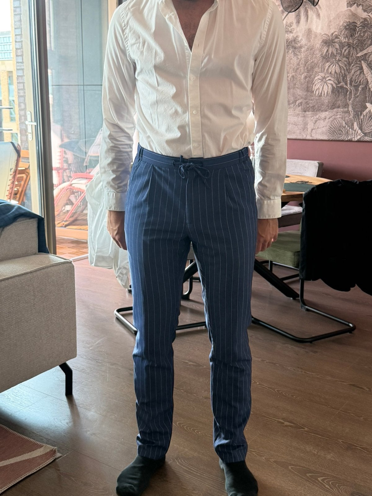 Suitsupply Puur Wool S120 - Maat, Kleding | Heren, Ophalen of Verzenden, Zo goed als nieuw, Maat 48/50 (M), Blauw