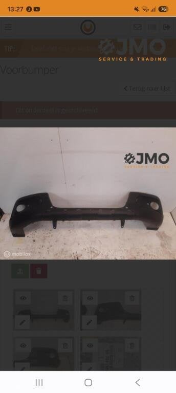 Voorbumper origineel Nieuw  Peugeot 2008 2013-2016, Voor, Nieuw, Ophalen of Verzenden, Bumper