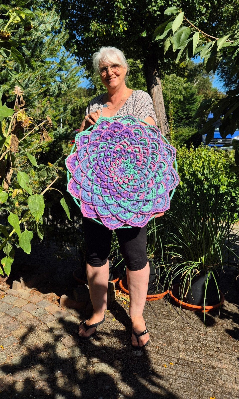 Mandala Ø60cm, Ophalen of Verzenden, Nieuw, Haken, Overige typen