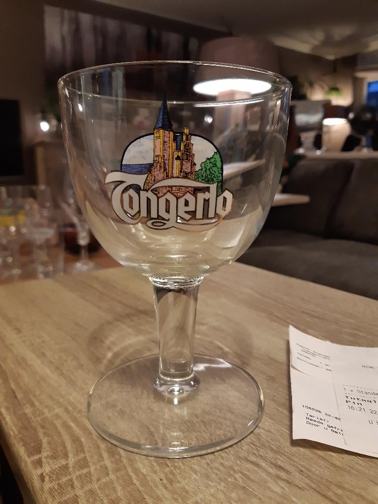 Tongerlo bierglas (Z209-50), Verzamelen, Ophalen of Verzenden, Nieuw, Glas of Glazen, Overige merken