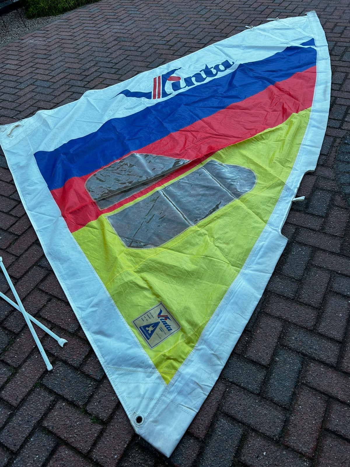 Als nieuw  surfzeil, Watersport en Boten, Windsurfen, Ophalen of Verzenden, Zo goed als nieuw, Zeil