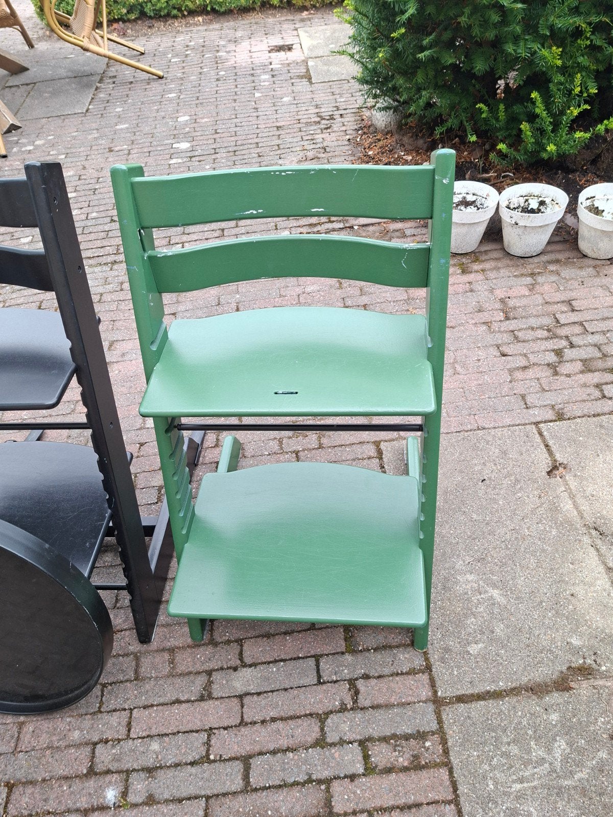 Stokke Trip Trap stoel - Groen - Opknapper, Ophalen, Gebruikt, Meegroeistoel