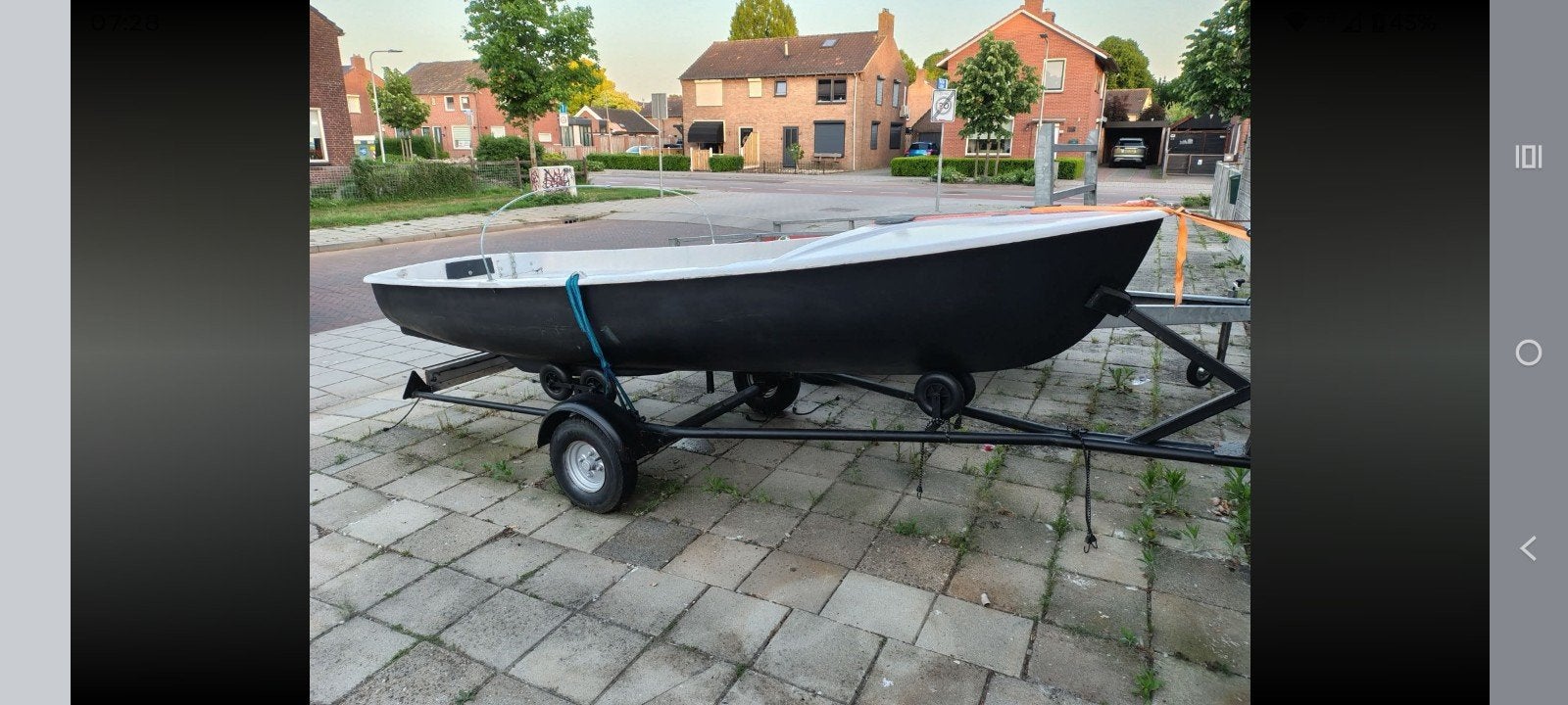 polyester zeil boot met 2 motoren, Ophalen, Motor en Techniek