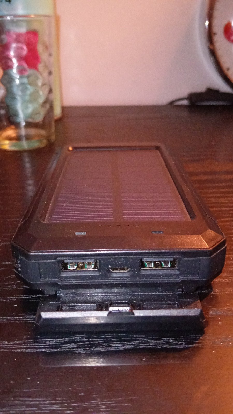 20000mAh Solar Powerbank met Zaklamp en Kompas, Universeel, Ophalen of Verzenden, Zo goed als nieuw, Overige merken