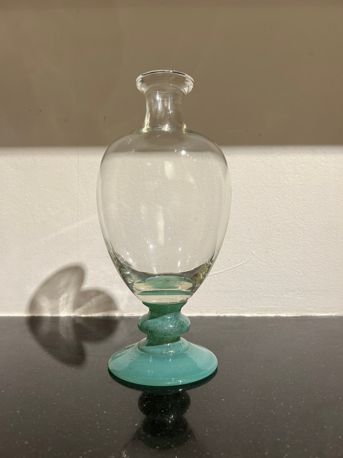Vintage Glazen Vaas 'Veronese' Stijl - Murano - 24,5 cm, Antiek en Kunst, Ophalen of Verzenden