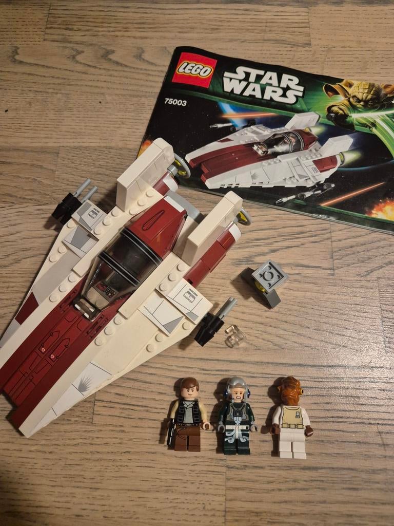 Lego Star Wars 75003 A wing starfighter, Ophalen of Verzenden, Zo goed als nieuw