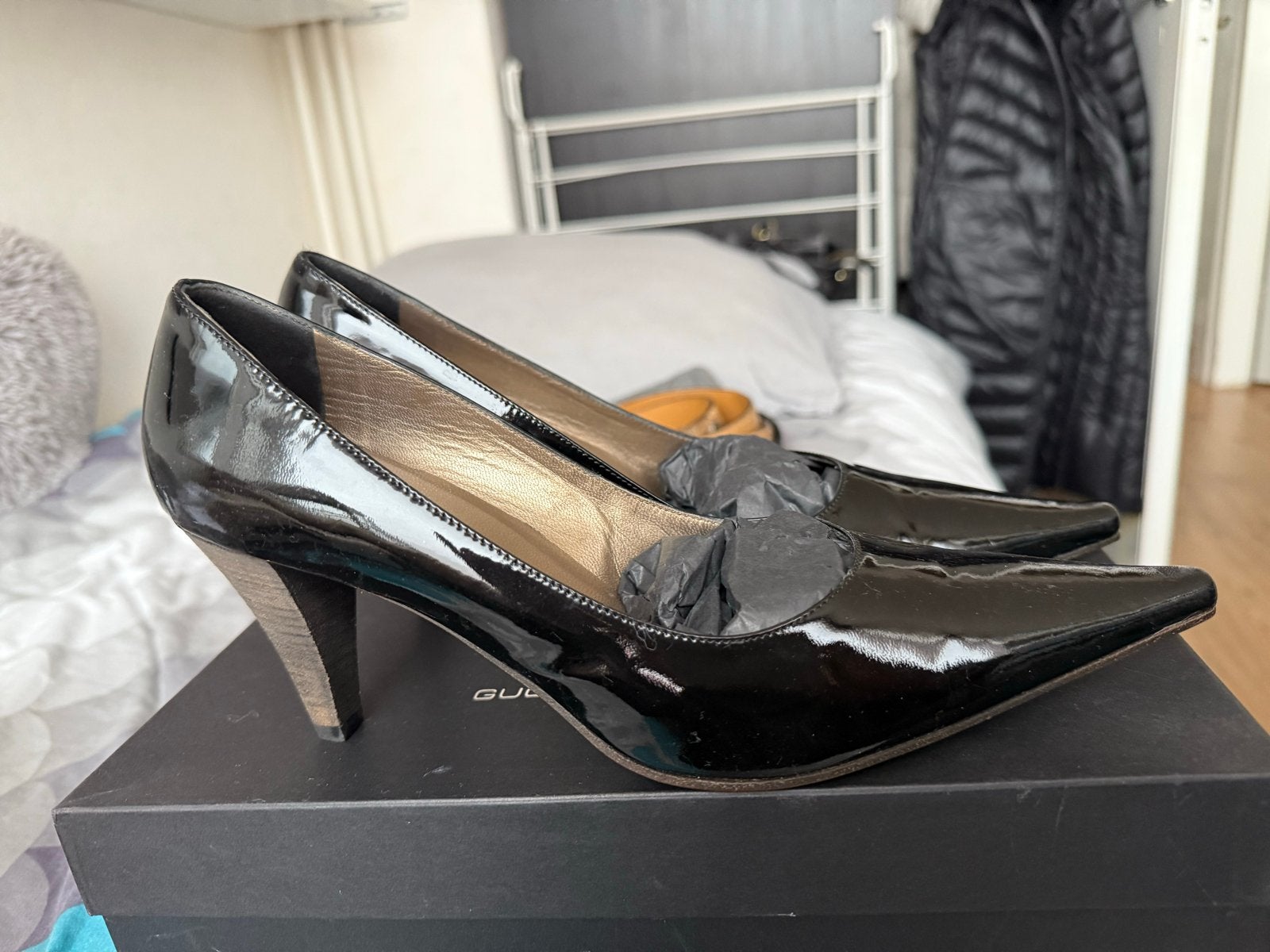 Andrea Catini Zwarte Lakleren Pumps - Maat 39, Kleding | Dames, Schoenen, Ophalen of Verzenden, Zo goed als nieuw, Zwart, Pumps