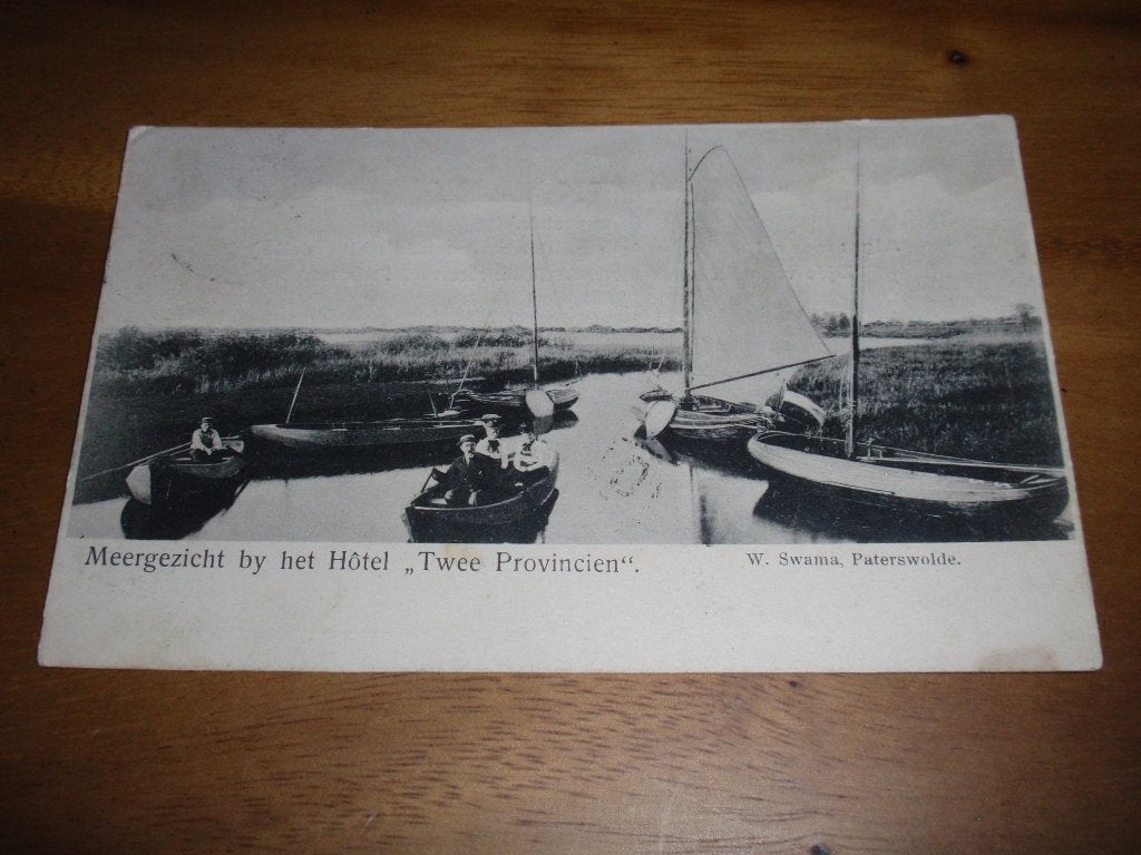 Paterswolde Hotel Twee Provincien Meergezicht, Verzenden, Voor 1920, Gelopen, Drenthe