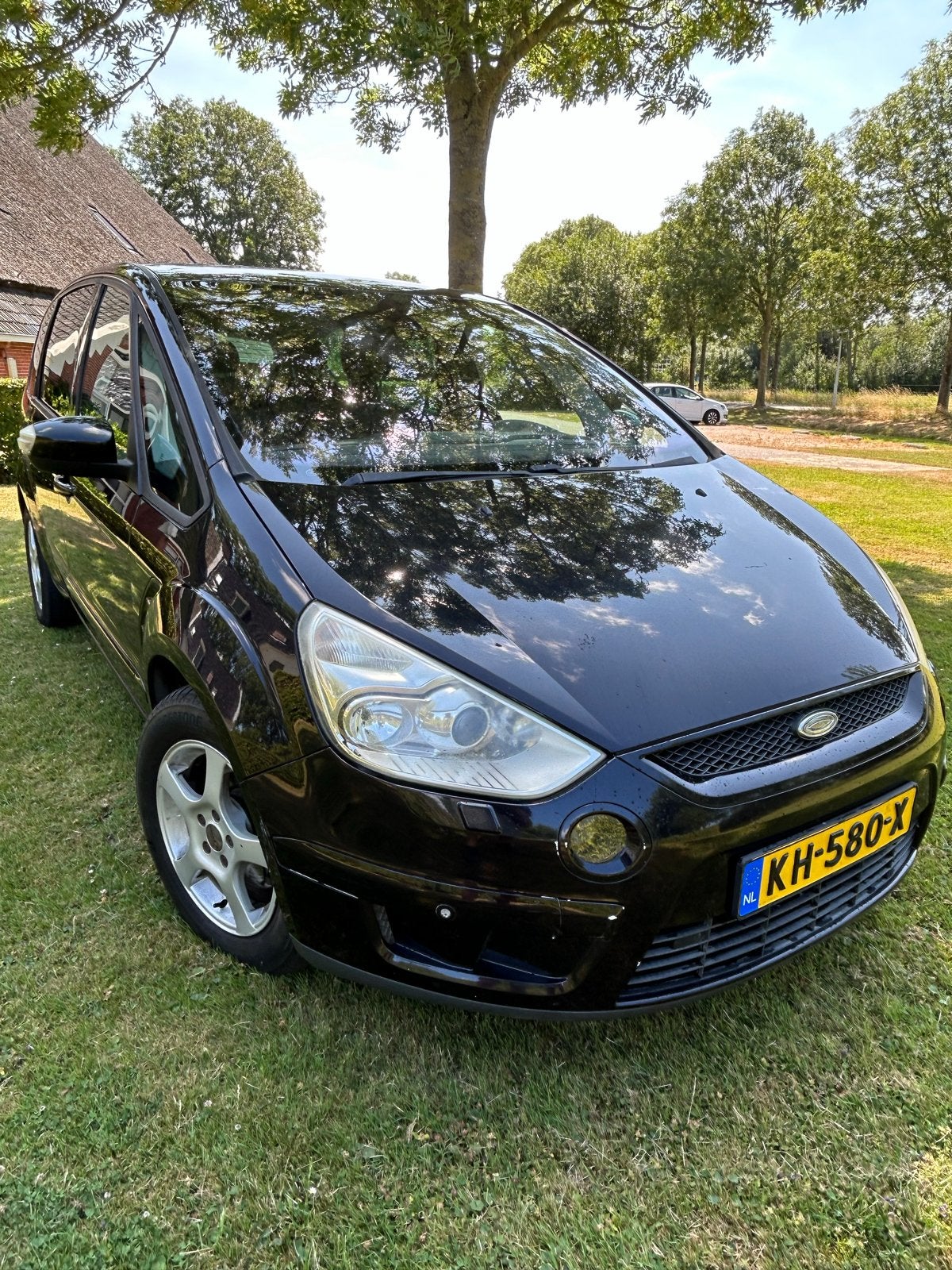 Ford S-Max 2.0 Tdci 103KW DPF 2006 Zwart Apk dec ‘26, Voorwielaandrijving, Stof, 7 stoelen, Zwart
