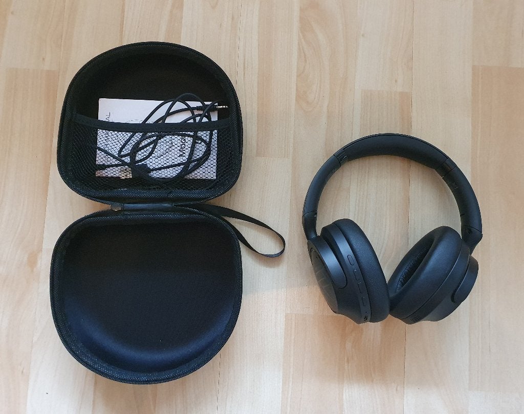 Powerlocus Moonfly ANC koptelefoon, incl. hoes, zwart, Overige merken, Ophalen of Verzenden, Over-ear, Zwart