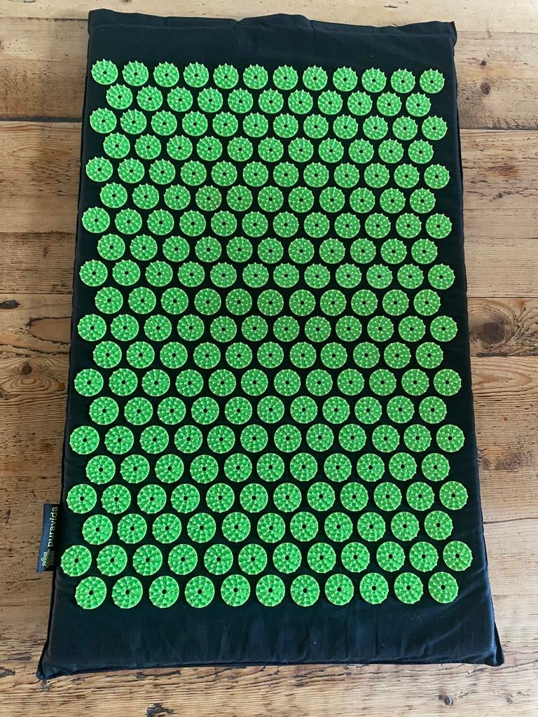 PuraVida acupressuur spijkermat massage mat groen, Verzenden, Zo goed als nieuw, Overige typen