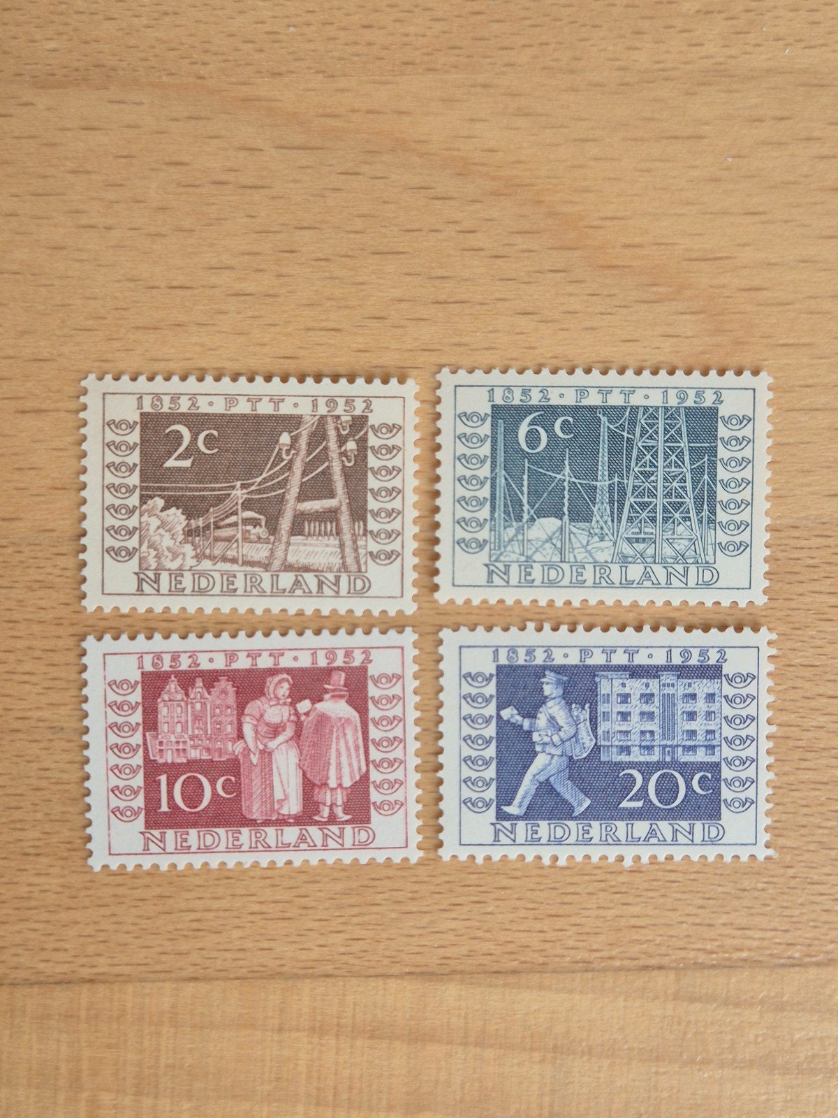 Nederland 1952 tentoonstellingszegels, Postzegels en Munten, Postzegels | Nederland, Ophalen of Verzenden, Na 1940, Postfris