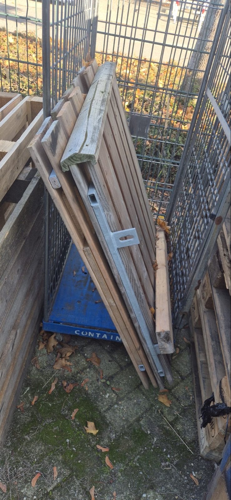 Grenen poort 100x100 cm, Tuin en Terras, Ophalen, Met poort, Gebruikt, Tuinhek