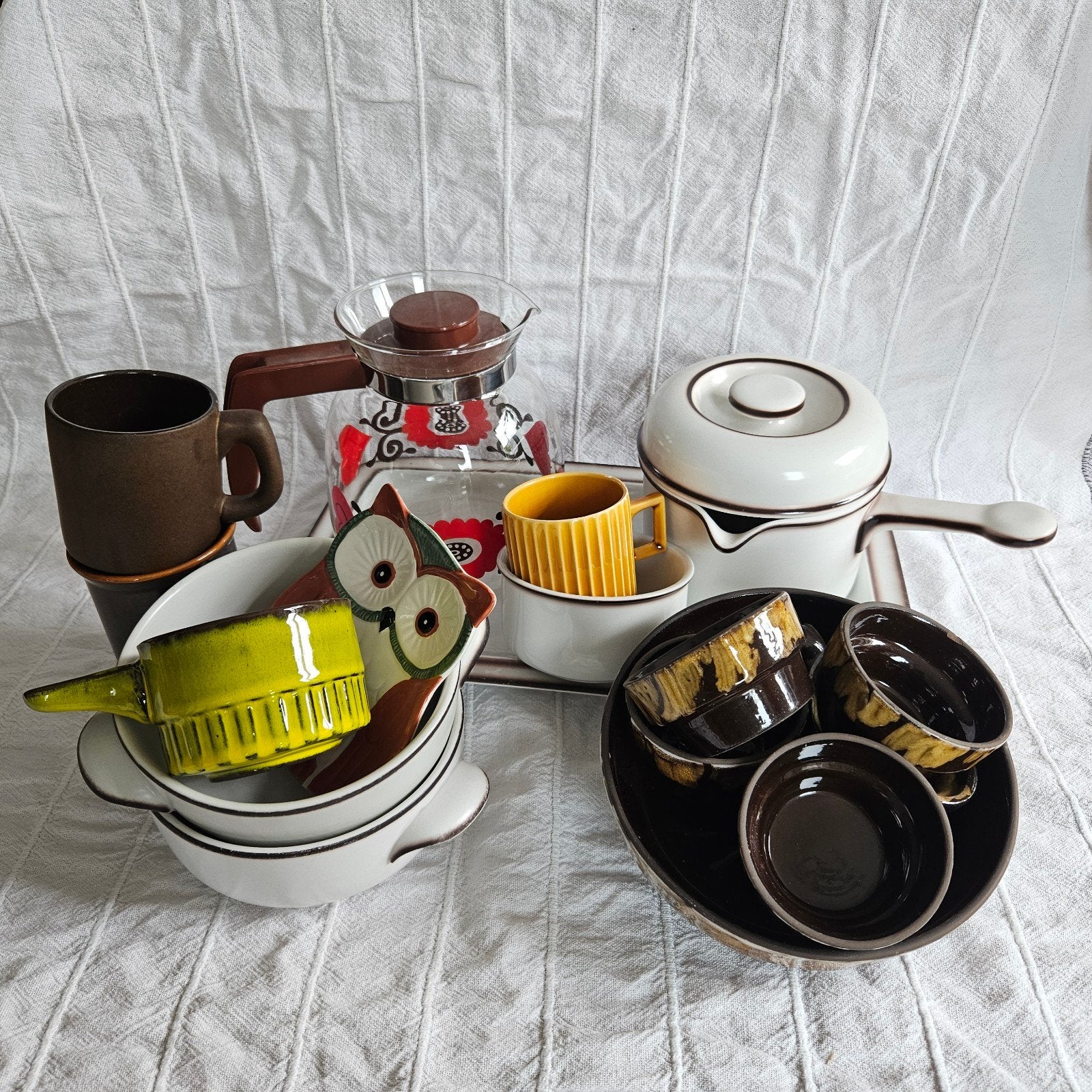 Restpartij vintage serviesgoed, Ophalen